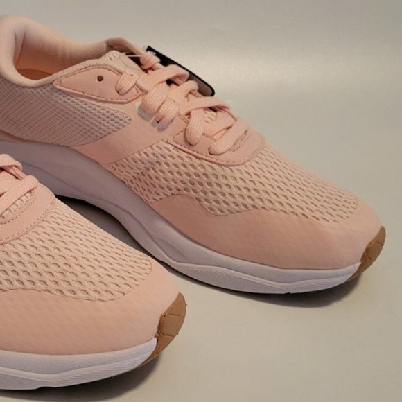 AVIA WOMEN'S SIZE 9 SHOES PINK or PEACH & WHITE MESH SNEAKERS LACE UP NWT - Picture 3 of 16